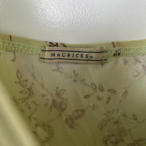 Y2K Mourices Green & Brown Tank Top - Picture 4 of 11